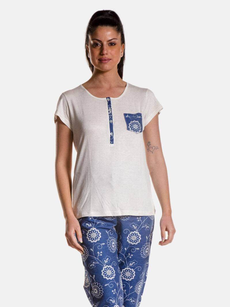 Pigiama corto Donna E2218 Fida - evabiancheria